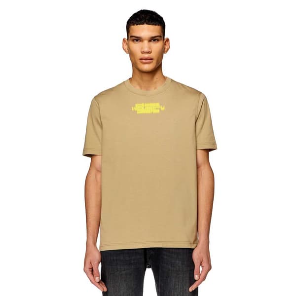 Diesel Just Slits N6 T-shirt Med Korte ærmer Beige S Mand