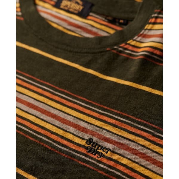 Superdry Relaxed Fit Stripe T-shirt Med Korta ärmar Grönt,Brun 2XL Man