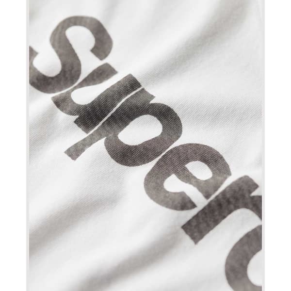 Superdry Core Logo City Fitted T-shirt Med Korta ärmar Vit XS Kvinna