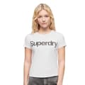Miniatyrbild 1 av 5: Superdry Core Logo City Fitted T-shirt Med Korta ärmar Vit XS Kvinna