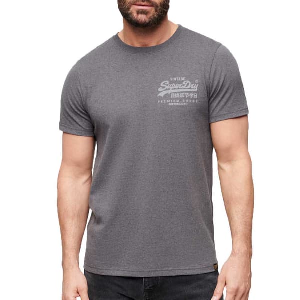 Superdry Classic Vintage Logo Heritage T-shirt Med Korta ärmar Grå 3XL Man