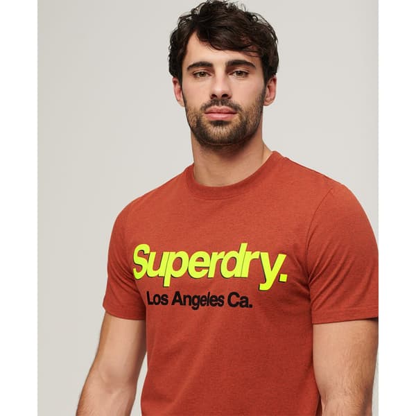 Superdry Core Logo Classic Washed T-shirt Med Korta ärmar Orange XL Man