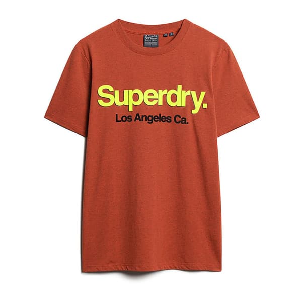 Superdry Core Logo Classic Washed T-shirt Med Korta ärmar Orange XL Man
