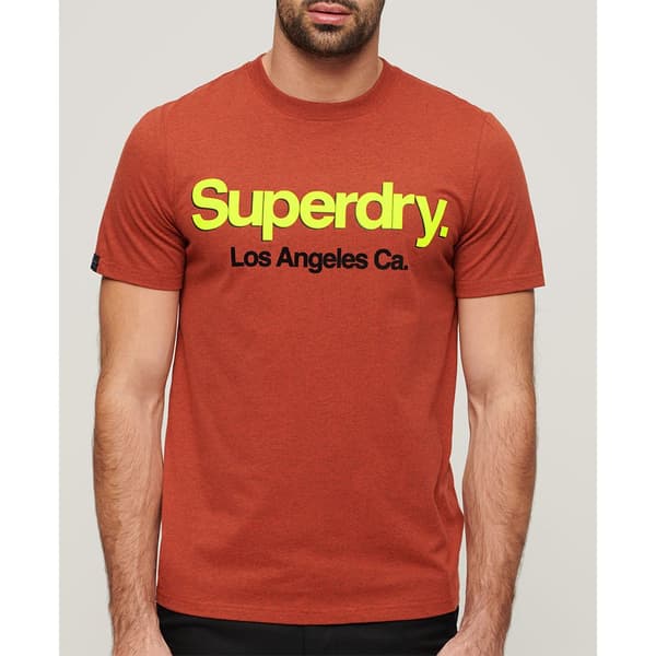 Superdry Core Logo Classic Washed T-shirt Med Korta ärmar Orange XL Man