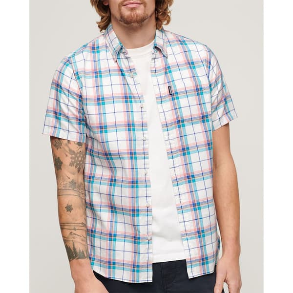 Superdry Lightweight Check Skjorta Med Långa ärmar Flerfärgad M Man