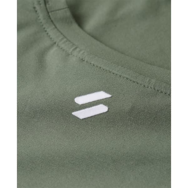 Superdry Sport Luxe Graphic Fitted T-shirt Med Korta ärmar Grönt S Kvinna