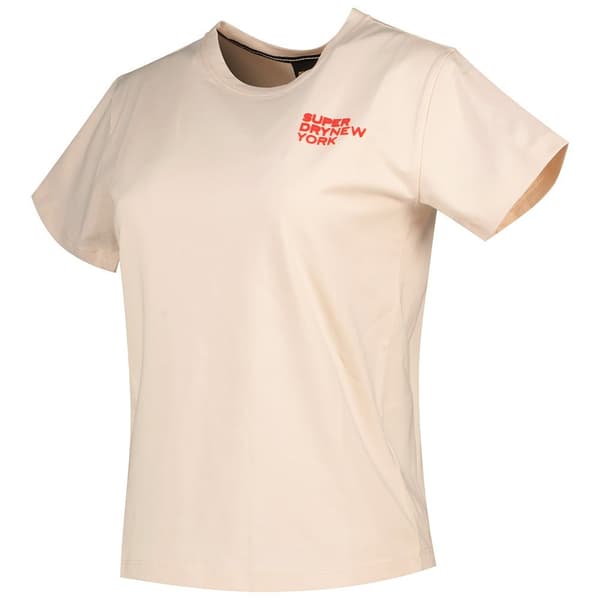 Superdry Sport Luxe Graphic Fitted T-shirt Med Korta ärmar Rosa XS Kvinna