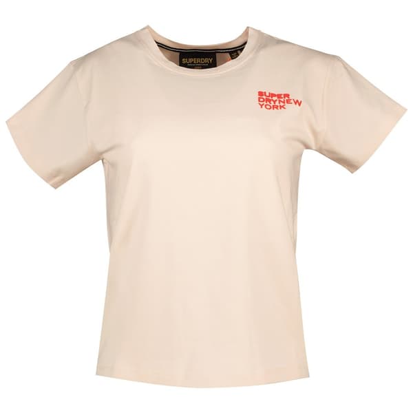 Superdry Sport Luxe Graphic Fitted T-shirt Med Korta ärmar Rosa XS Kvinna