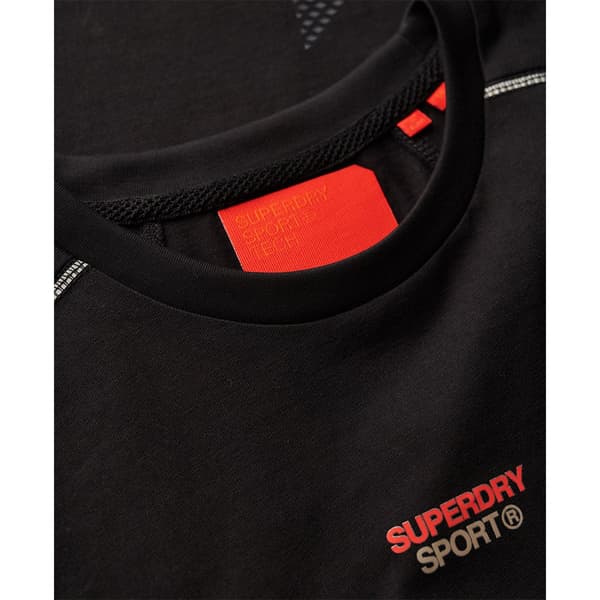 Superdry Sport Tech Logo Relaxed T-shirt Med Korta ärmar Svart M Man