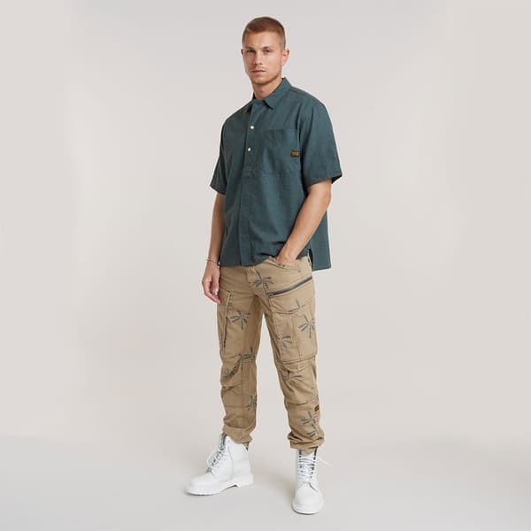 G-star Workwear Resort Kortærmet Skjorte Blå XS Mand