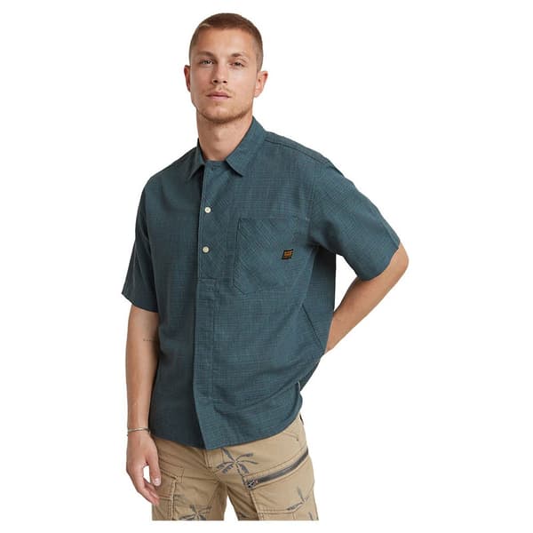 G-star Workwear Resort Kortærmet Skjorte Blå XS Mand