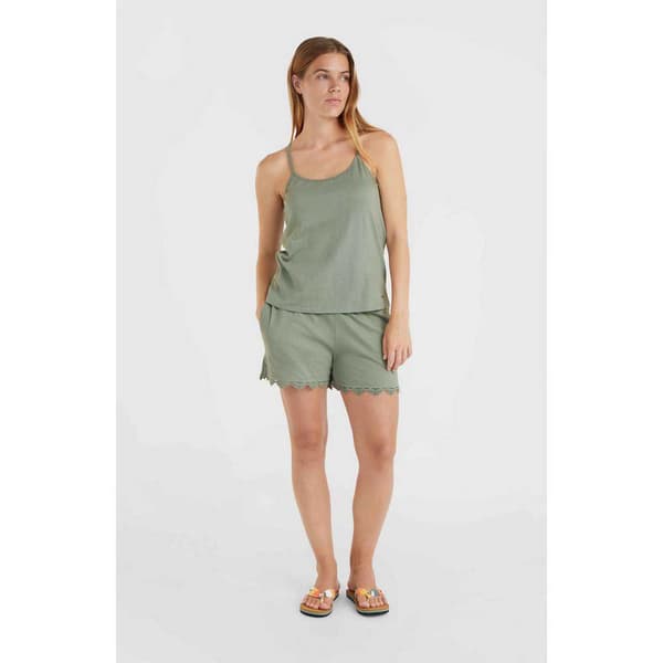 O´neill Essentials Ava Lace ärmlös T-shirt Grönt S Kvinna