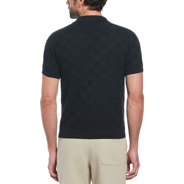 Original Penguin Jacquard Jonny Collar Kortärmad Polotröja Blå L Man