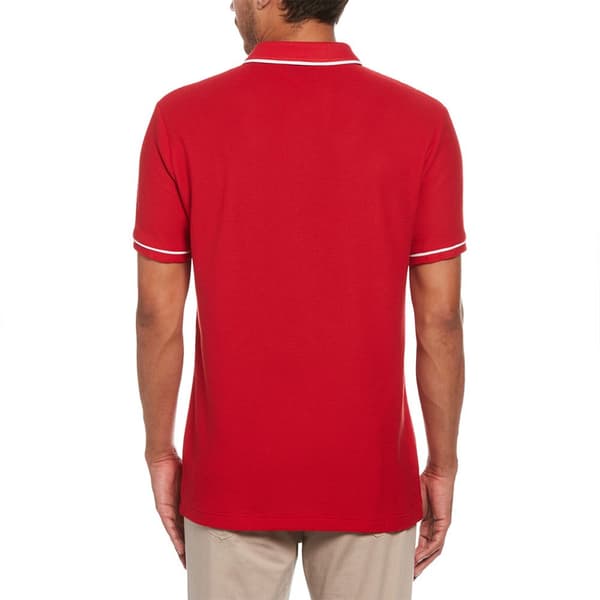 Original Penguin Organic Cotton Bentley Mesh Kortärmad Polotröja Röd S Man