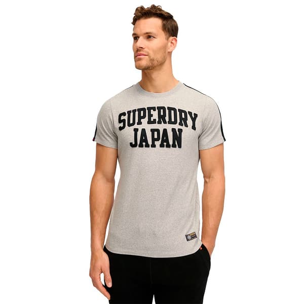 Superdry Vintage Athletic Str T-shirt Med Korta ärmar Grå L Man