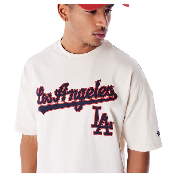 New Era Mlb Rib Infill Los Angeles Dodgers T-shirt Med Korta ärmar Vit L Man