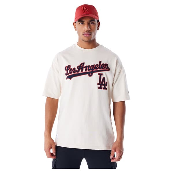 New Era Mlb Rib Infill Los Angeles Dodgers T-shirt Med Korta ärmar Vit L Man