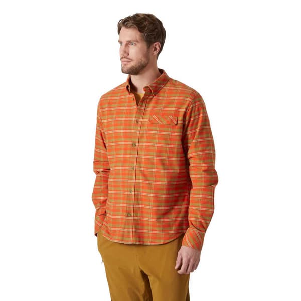 Helly Hansen Classic Check Skjorta Med Långa ärmar Orange M Man