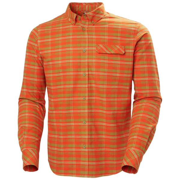 Helly Hansen Classic Check Skjorta Med Långa ärmar Orange L Man