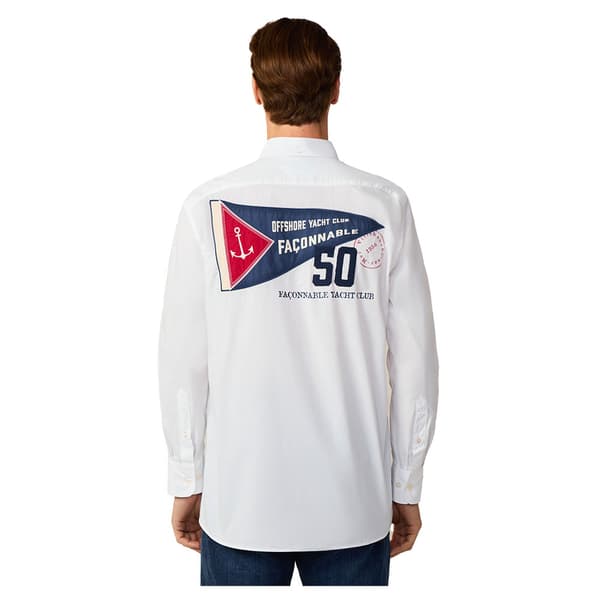 FaÇonnable Fm310793 Skjorta Med Långa ärmar Vit 2XL Man