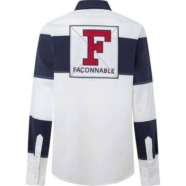 FaÇonnable Fm310810 Skjorta Med Långa ärmar Vit S Man