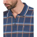 Miniatyrbild 2 av 2: Original Penguin 1/4 Zip Plaid Kortärmad Polotröja Blå XL Man