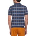Miniatyrbild 1 av 2: Original Penguin 1/4 Zip Plaid Kortärmad Polotröja Blå XL Man
