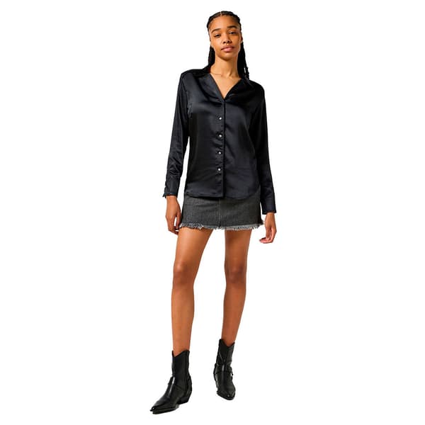 Wrangler 112355914 Skjorte Med Lange ærmer Sort XS Kvinde