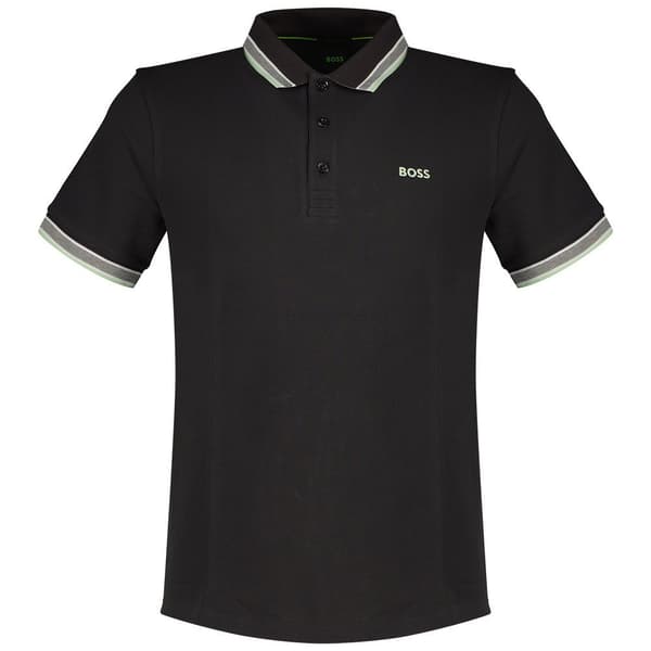 Boss 50469055 Kortærmet Polo Sort S Mand