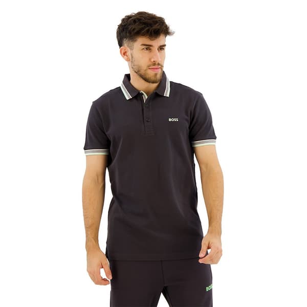 Boss 50469055 Kortærmet Polo Sort S Mand