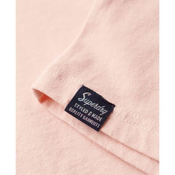 Superdry Embossed Vl Relaxed T-shirt Med Korta ärmar Rosa XS Kvinna