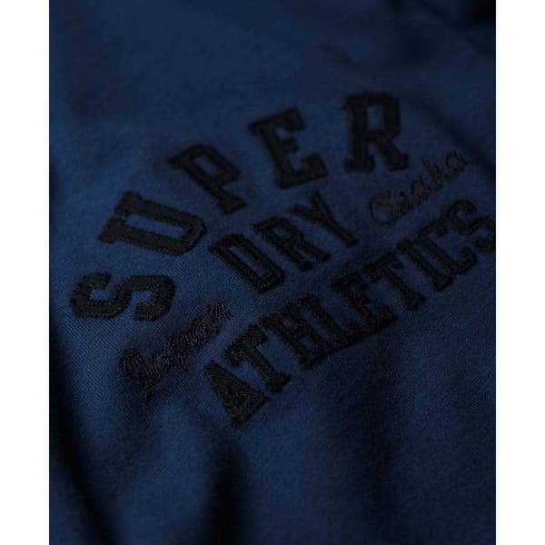 Superdry Embroidered Superstate Ath Logo T-shirt Med Korta ärmar Blå XL Man