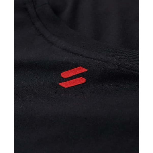 Superdry Sport Luxe Graphic Fitted T-shirt Med Korta ärmar Svart XS Kvinna