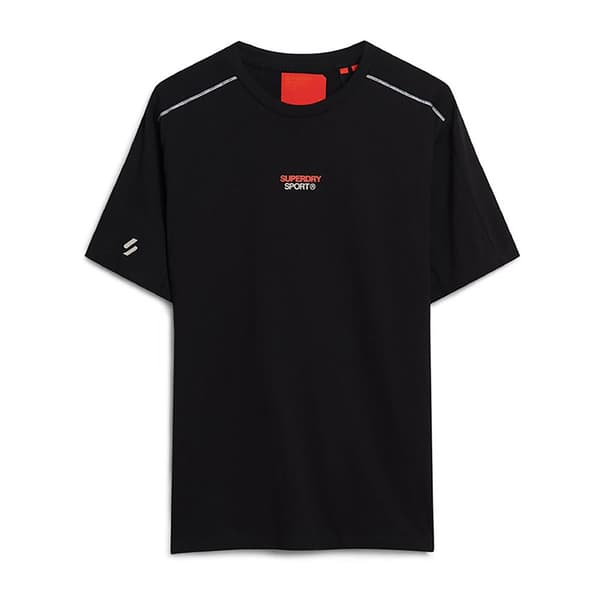 Superdry Sport Tech Logo Relaxed T-shirt Med Korta ärmar Svart 2XL Man