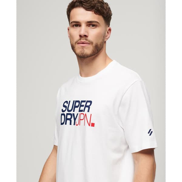 Superdry Sportswear Logo Loose T-shirt Med Korta ärmar Vit M Man