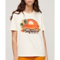 Miniatyrbild 1 av 4: Superdry Travel Souvenir Relaxed T-shirt Med Korta ärmar Beige L Kvinna