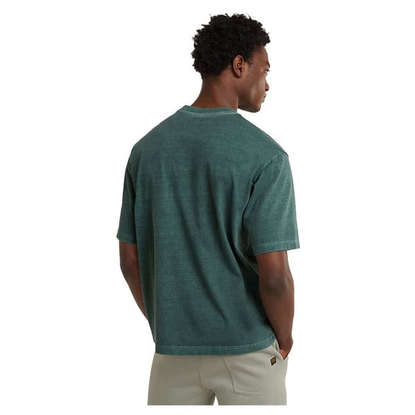 G-star Overdyed Center Chest Boxy T-shirt Med Korte ærmer Blå 2XS Mand