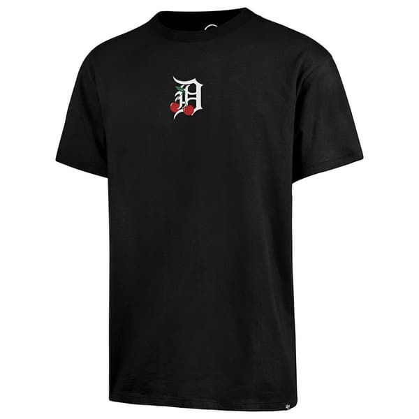 47 Mlb Detroit Tigers Icon Drop Shoulder T-shirt Med Korta ärmar Svart M Man