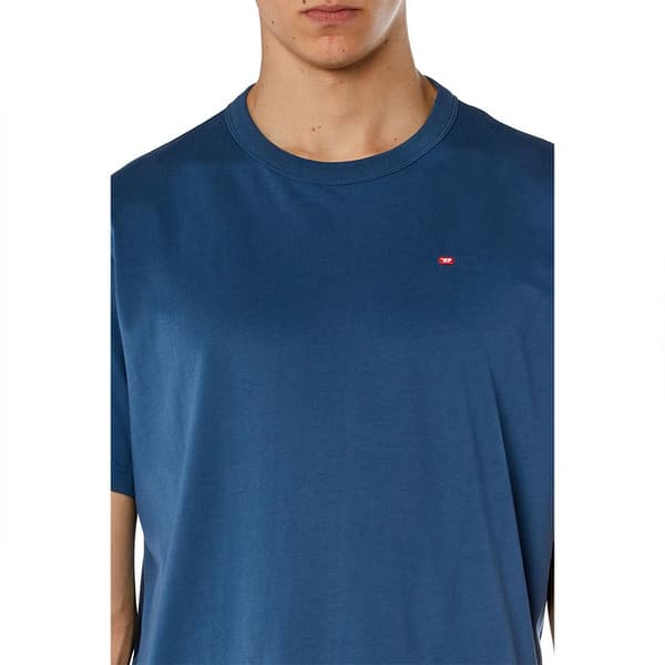 Diesel T Adjust Microdiv T-shirt Med Korte ærmer Blå S Mand