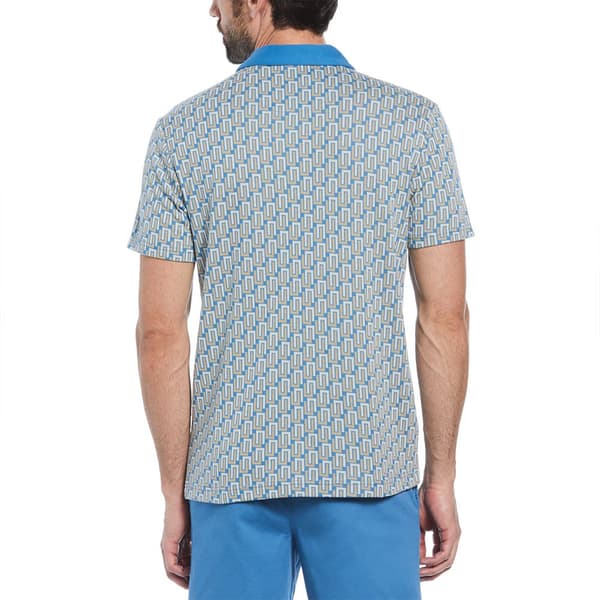 Original Penguin Ao Geo Jacquard Johnny Collar Kortärmad Polotröja Flerfärgad XL Man