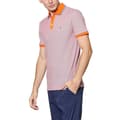 Miniatyrbild 2 av 2: Original Penguin Birdseye Pique Jacquard Tip Placket Kortärmad Polotröja Orange S Man