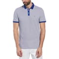 Miniatyrbild 1 av 3: Original Penguin Birdseye Pique Jacquard Tip Placket Kortärmad Polotröja Grå XL Man