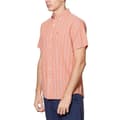 Miniatyrbillede 3 af 3: Original Penguin Crinkle Yarn Check Kortærmet Skjorte Orange XL Mand