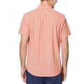 Miniatyrbillede 2 af 3: Original Penguin Crinkle Yarn Check Kortærmet Skjorte Orange XL Mand