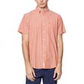 Miniatyrbillede 1 af 3: Original Penguin Crinkle Yarn Check Kortærmet Skjorte Orange XL Mand