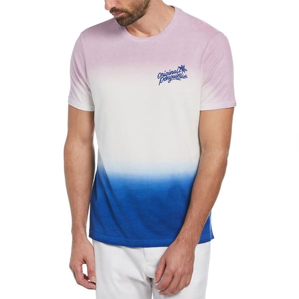 Original Penguin Dip Dye Jersey Fashion T-shirt Med Korte ærmer Hvid XL Mand