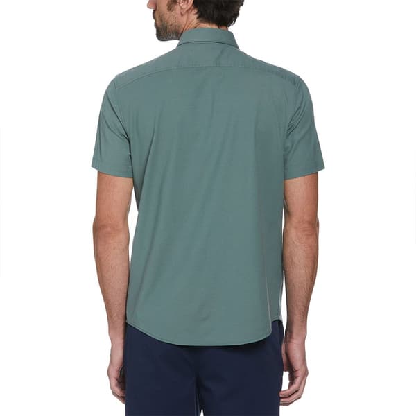 Original Penguin Eco Oxford Kortærmet Skjorte Grøn M Mand