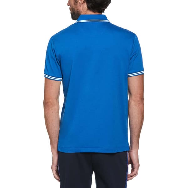 Original Penguin Organic Interlock Tipped Kortärmad Polotröja Blå L Man