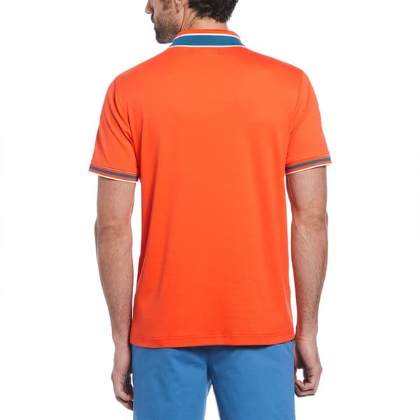 Original Penguin Organic Novelty Collar Kortärmad Polotröja Orange XL Man