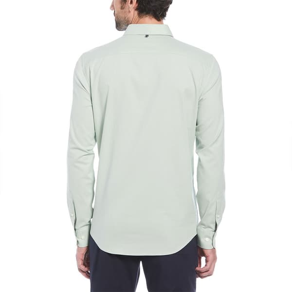 Original Penguin Oxford Stretch No Pocket Skjorte Med Lange ærmer Grøn XL Mand